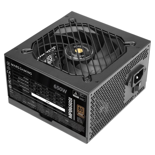 Fonte de Alimentação ATX Mars Gaming MPB650SI 650W 80 Plus Bronze Preta