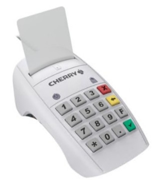 CHERRY SmartTerminal ST-2100 Leitor de SMART card USB branco, ST-2100UG