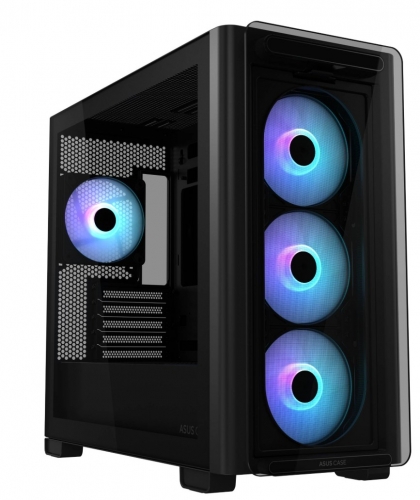 Caixa Micro ATX Asus A23 Plus ARGB Vidro Temperado Preta 90DC00K0-B19010