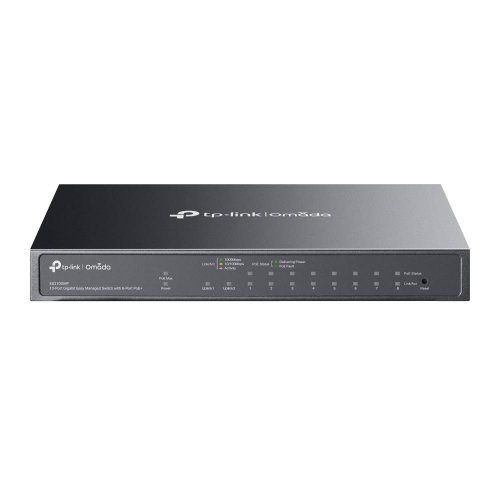 Omada 10-Port Gigabit Easy Managed Switch with 8-Port PoE+
