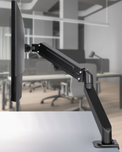 Lindy Suporte de exibição de braço de gás de mesa único - Preto, 40707