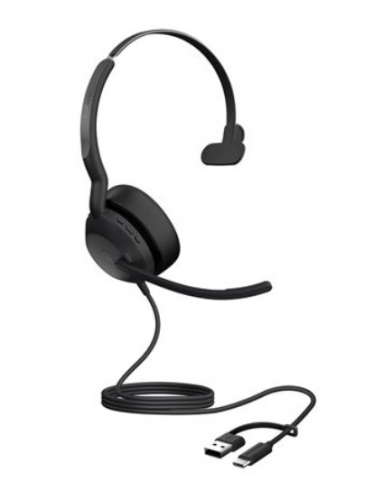 Auscultadores Jabra com cabo cancelamento de ruído activo USB-C, USB-A Certificado para Microsoft Teams , 25069-899-899