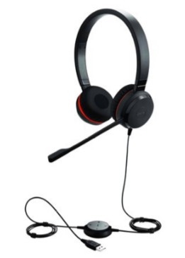 Auscultadores Jabra Evolve 30 II UC stereo com cabo USB-C, USB-A isolamento de ruído, 5399-829-369