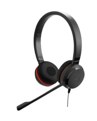 Auscultadores Jabra Evolve 20SE MS stereo com cabo USB-C, USB-A isolamento de ruído, 4999-823-369