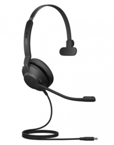 Auscultadores Jabra Evolve2 30 SE MS Mono com cabo USB-C, USB-A isolamento de ruído 23189-899-779