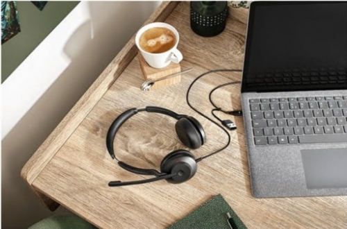 Auscultadores Jabra Evolve2 30 SE MS Stereo com cabo USB-C, USB-A isolamento de ruído, 23189-999-779