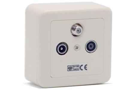 METRONIC TOMADA ENCASTRAR TV M/FM/SAT F 437215