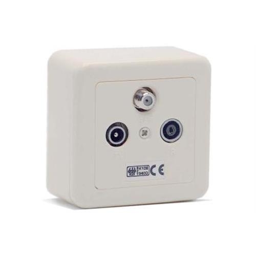 METRONIC TOMADA ENCASTRAR TV M/FM/SAT F 437215