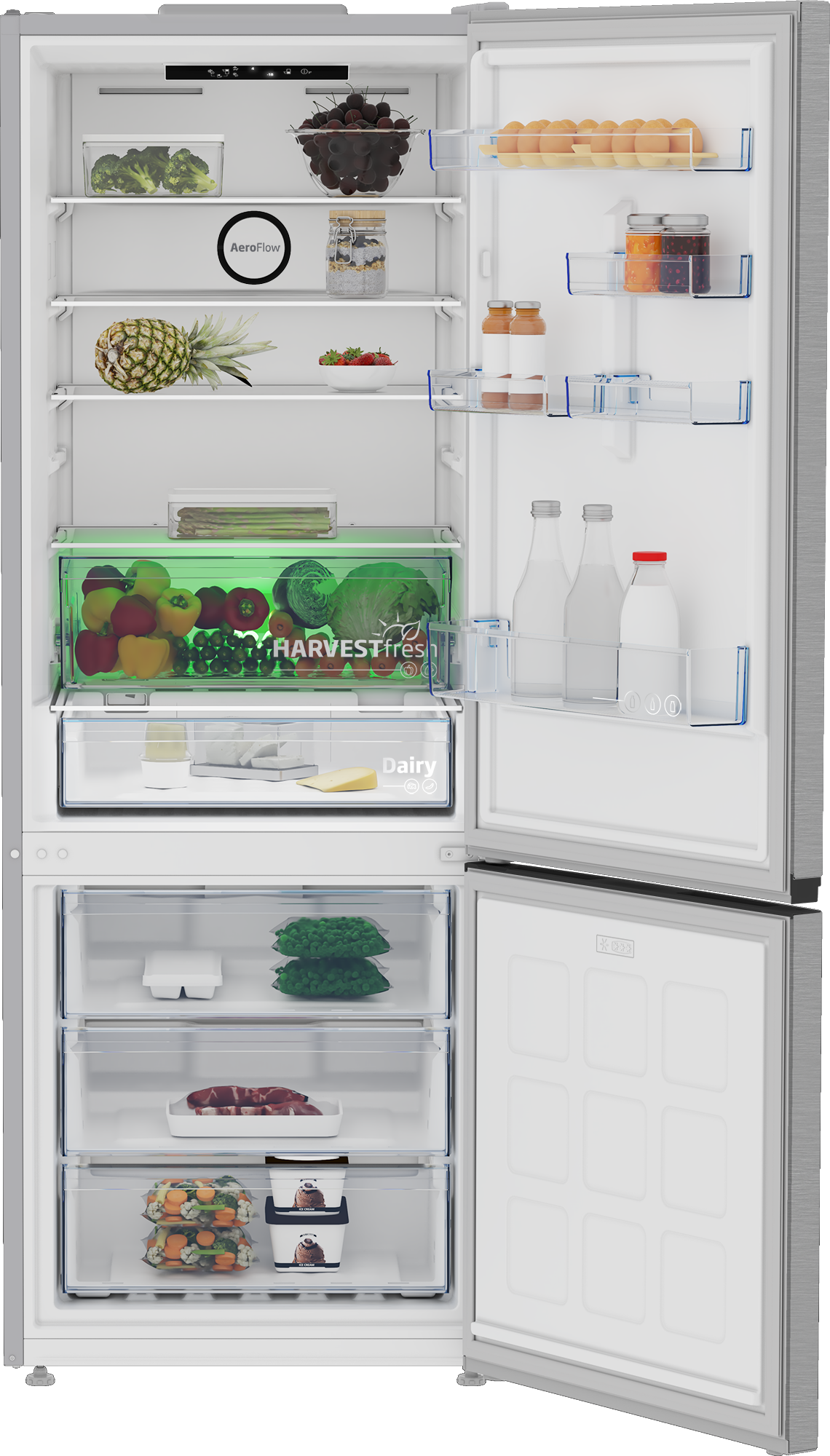 Frigorifico Combinado Beko B3RCNE564HXB No Frost 490L 