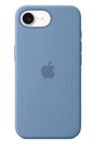 Capa posterior telemóvel silicone azul invernal para iPhone 16e Apple MD3Q4ZM/A