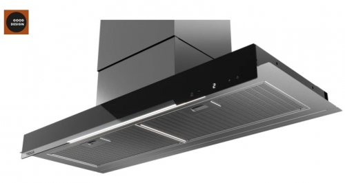 Exaustor de Encastre Teka GFI 97350 EOS IX, 90 cm, A+, 766 m³/h, Inox/Vidro Preto