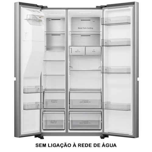 Frigorífico Americano Side By Side HISENSE - RS818N4TIC Classe C, 632L