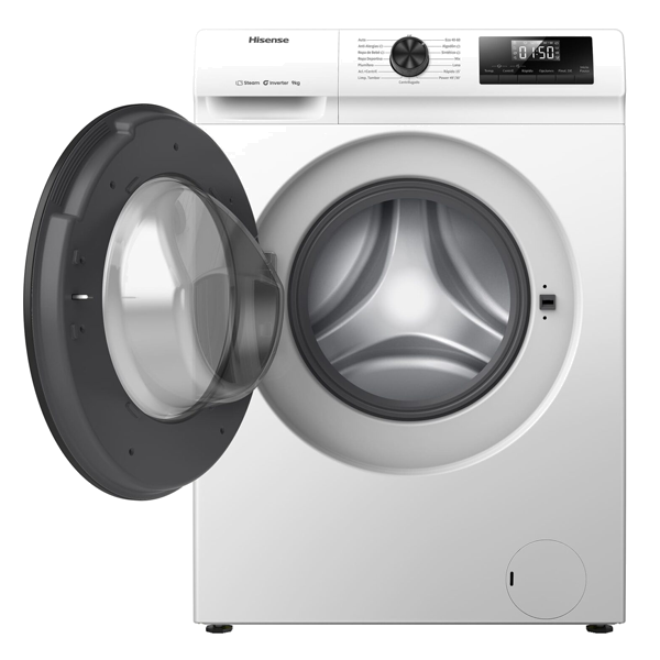 MÁQUINA DE LAVAR ROUPA HISENSE SERIE 1Q WF1Q9041BW 9K 1400R 60CM