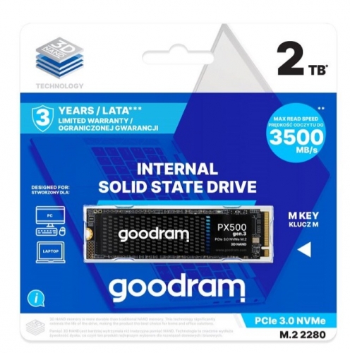 SSD GOODRAM PX500 256GB PCIe 3x4 M.2 2280 RETAIL