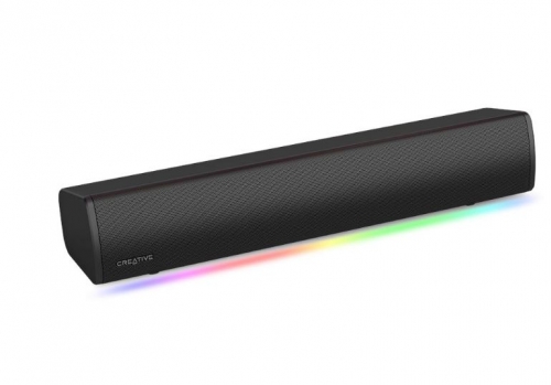 Barra de som CREATIVE Sound Blaster GS3 RGB compacta para jogos com tecnologia SuperWide™