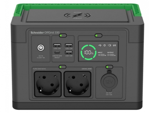 UPS APC Schneider OffGrid Portable Power Station 330 332Wh Lithium-ion 2 Schuko Sinewave PPS330-GR