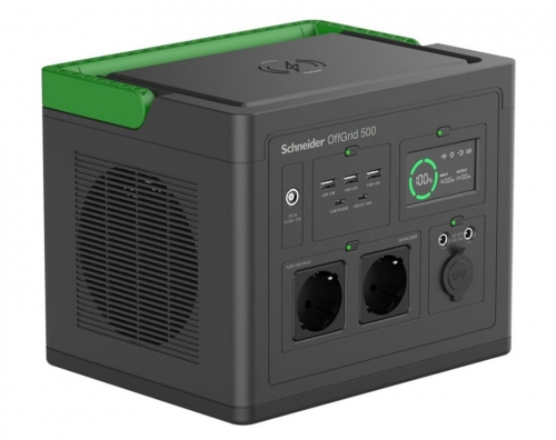UPS APC Schneider OffGrid Portable Power Station 500 517Wh Lithium-ion 2 Schuko Sinewave PPS500-GR