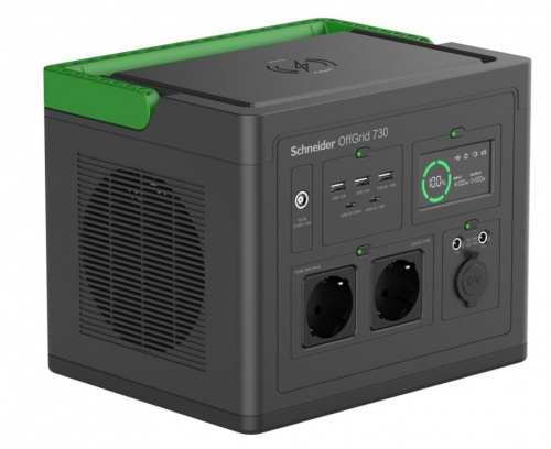 UPS APC Schneider OffGrid Portable Power Station 730 738Wh Lithium-ion 2 Schuko Sinewave PPS730-GR