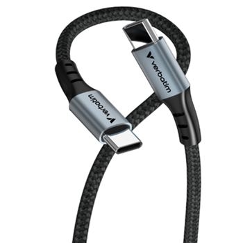 VERBATIM CABO USB-C 100W 480MBPS NYLON BLACK 1.20MT - 31846