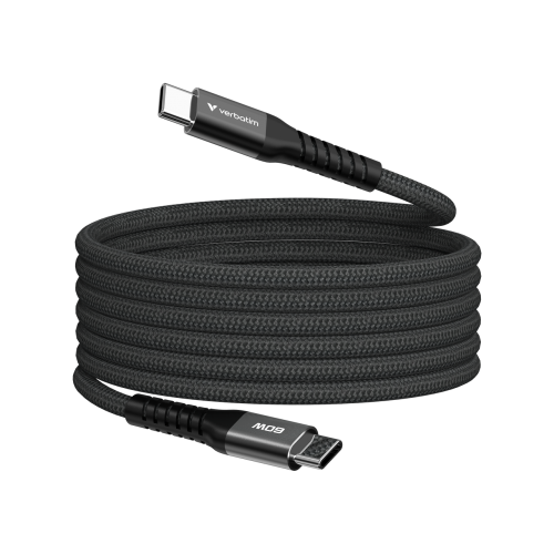 VERBATIM CABO USB-C 60W 480MBPS MAGNETICO NYLON BLACK 1.20MT - 31859