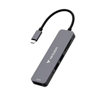 VERBATIM DOCK 4K USB-C 1xHDMI 1xUSB-C PD 1xUSB-A 3.2 1XUSB-A 2.0 CR PD100W - 32156