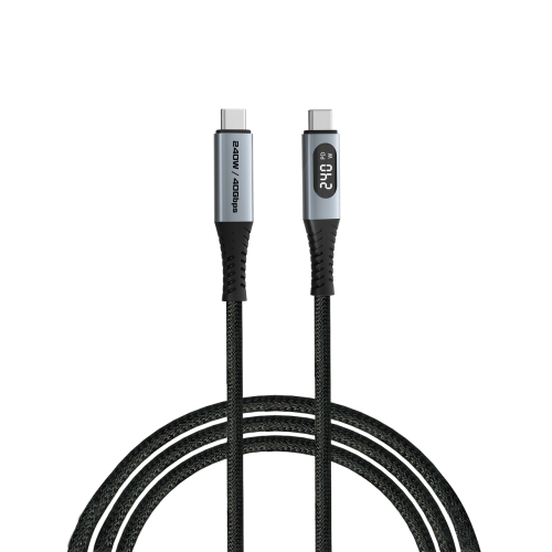 VERBATIM CABO USB-C 240W 40GBPS C/ DISPLAY NYLON BLACK 1.20MT - 31849