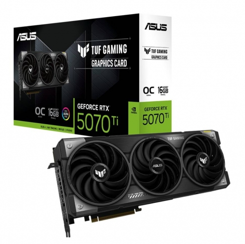 Placa Gráfica Asus NVIDIA GeForce RTX 5070 Ti Blackwell TUF Gaming OC 16GB GDDR7 DLSS4 90YV0MD0-M0NA00