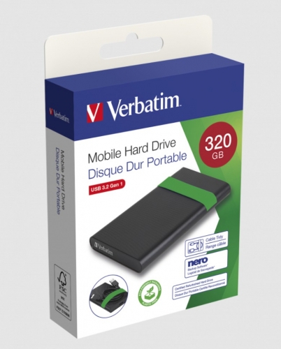 DISCO EXTERNO VERBATIM HDD 2.5" 320GB USB 3.0 REFURBISHED