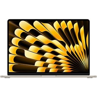 MacBook Air 15'' 2025 APPLE M4 10C CPU/10C GPU 24GB 512GB SSD Luz das Estrelas, MC6K4PO/A