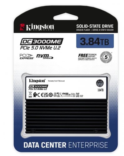 DISCO KINGSTON SSD 3.84TB DC3000ME U.2 PCIE 5.0 NVME TCG OPAL ENTERPRISE SEDC3000ME/3T8