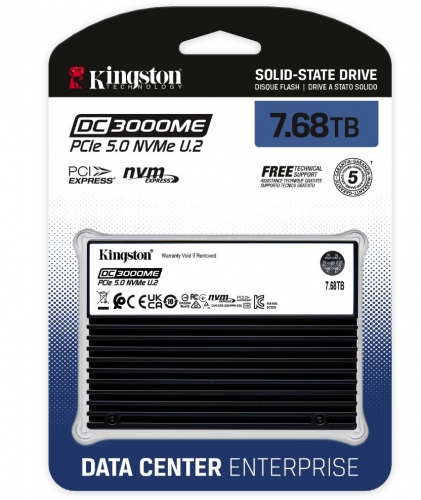 DISCO KINGSTON SSD 7.68TB DC3000ME U.2 PCIE 5.0 NVME TCG OPAL ENTERPRISE SEDC3000ME/7T6