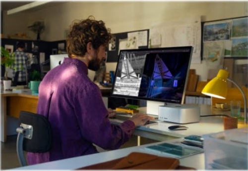 Monitor LCD 27" Apple Studio Display Nano-texture glass Thunderbolt 3 , MYJJ3YP/A