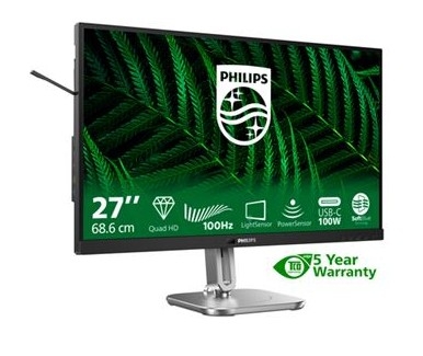 PHILIPS MONITOR IPS 27" QHD HDMI DP USB-C COLUNAS HAS PIVOT 27B2G5601