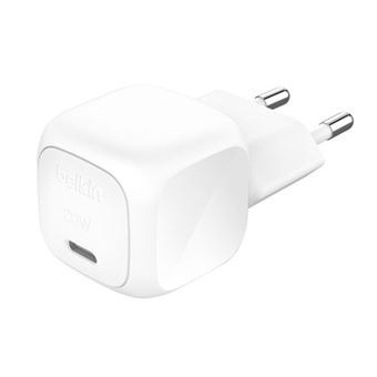 Carregador Compacto Belkin BoostCharge USB-C 20W - Branco