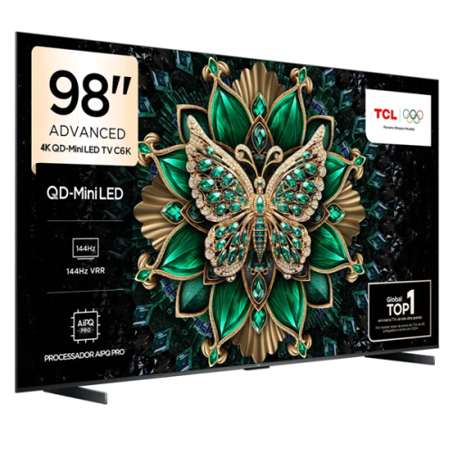 TV 98 polegadas TCL MiniLED Smart TV 98C6K