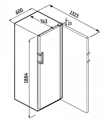 GARRAFEIRA LIEBHERR WSBLI5231 CLASSE E