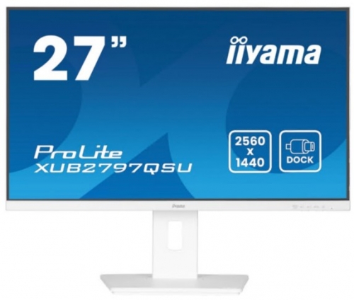 Monitor iiyama ProLite XUB2797QSU-W2 LED 27" QHD 100 Hz IPS 300 1 ms altifalantes branco