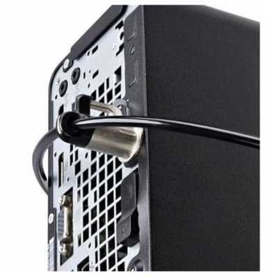 Kit de Segurança para estação de trabalho que evita furtos preto e prata 3 m, 3M4-DESK-LOCKING-KIT