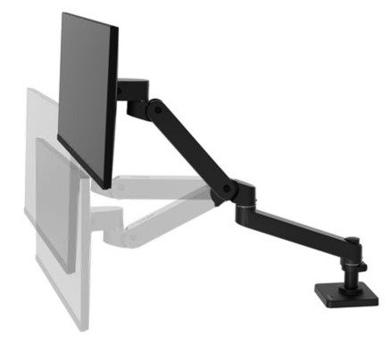 Suporte Monitor Ergotron LX Pro modular para visor LCD preto tamanho de tela: até 34" montável na secretária, 45-682-292