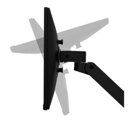 Suporte Monitor Ergotron LX Pro modular para visor LCD preto tamanho de tela: até 34" montável na secretária, 45-682-292