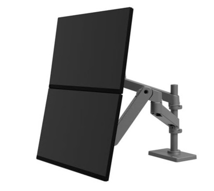 Kit Ergotron LX Pro de montagem braço de empilhamento duplo LCD até 27'' montável na secretária