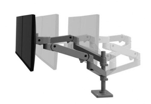 Kit Ergotron LX Pro de montagem braço de empilhamento duplo LCD até 27'' montável na secretária