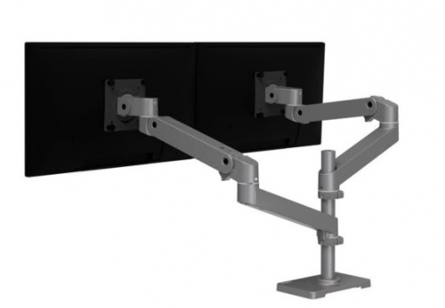 Kit Ergotron LX Pro de montagem braço de empilhamento duplo LCD até 27'' montável na secretária