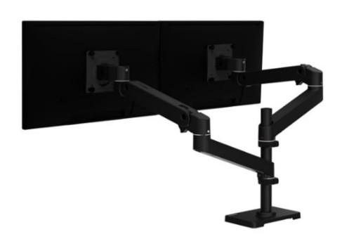 Ergotron LX Pro Kit de montagem para 2 LCD preto até 27'' montável na secretária, 45-690-292