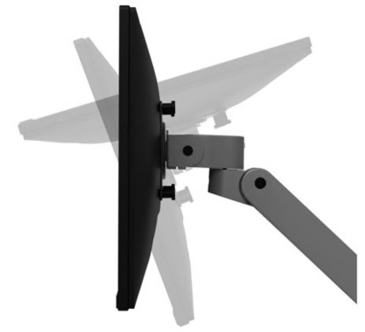 Ergotron LX Pro - Kit de montagem (braço articulado) LCD  tamanho até 34" montável na secretária