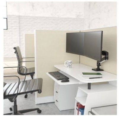 Kit Ergotron LX Pro de montagem (braço direto duplo, 2 preto tamanho até 27'' montável na secretária