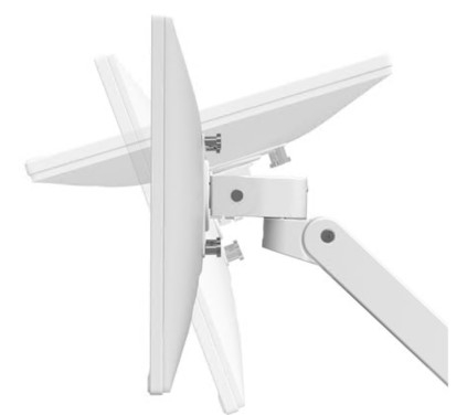 Kit Ergotron LX Pro de montagem para LCD alumínio branco: até 34" montável na secretária