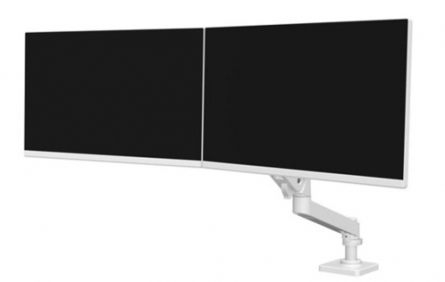 Ergotron LX Pro Kit de montagem (braço direto duplo) para 2 visores LCD alumínio branco tela: até 27'' - montável na secretária