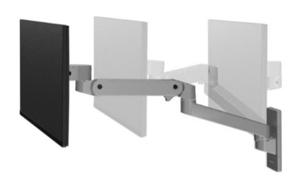 Kit Ergotron LX Pro de montagem  suporte LCD alumínio  tamanho até 34" montável em parede