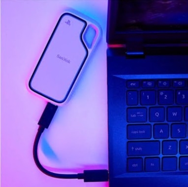 Disco SanDisk Extreme Portable SSD 2TB externo USB 3.2 Gen 2 (USB C conector), SDSSDE62P-2T00-G25